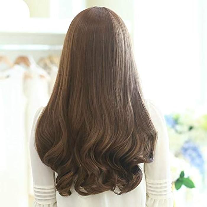 DILLARDS Fashion Delicate Long Curly Wigs For Ladies Chocolate C8109-3 - Image 1